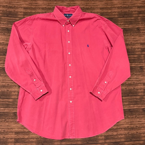 Ralph Lauren Other - Ralph Lauren Vintage 2XLT Men's Red Button Down Shirt XXL 2XL Tall